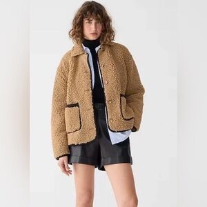 J Crew Faux Sherpa Barn Jacket